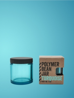 TURQUOISE Polymer Bean Jar