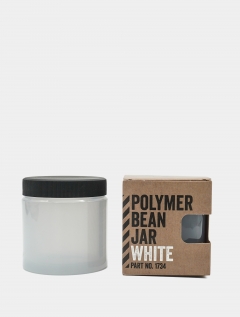WHITE Polymer Bean Jar